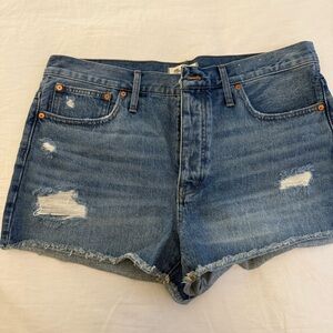 Madewell Relaxed Denim Shorts 100% Cotton Size 32